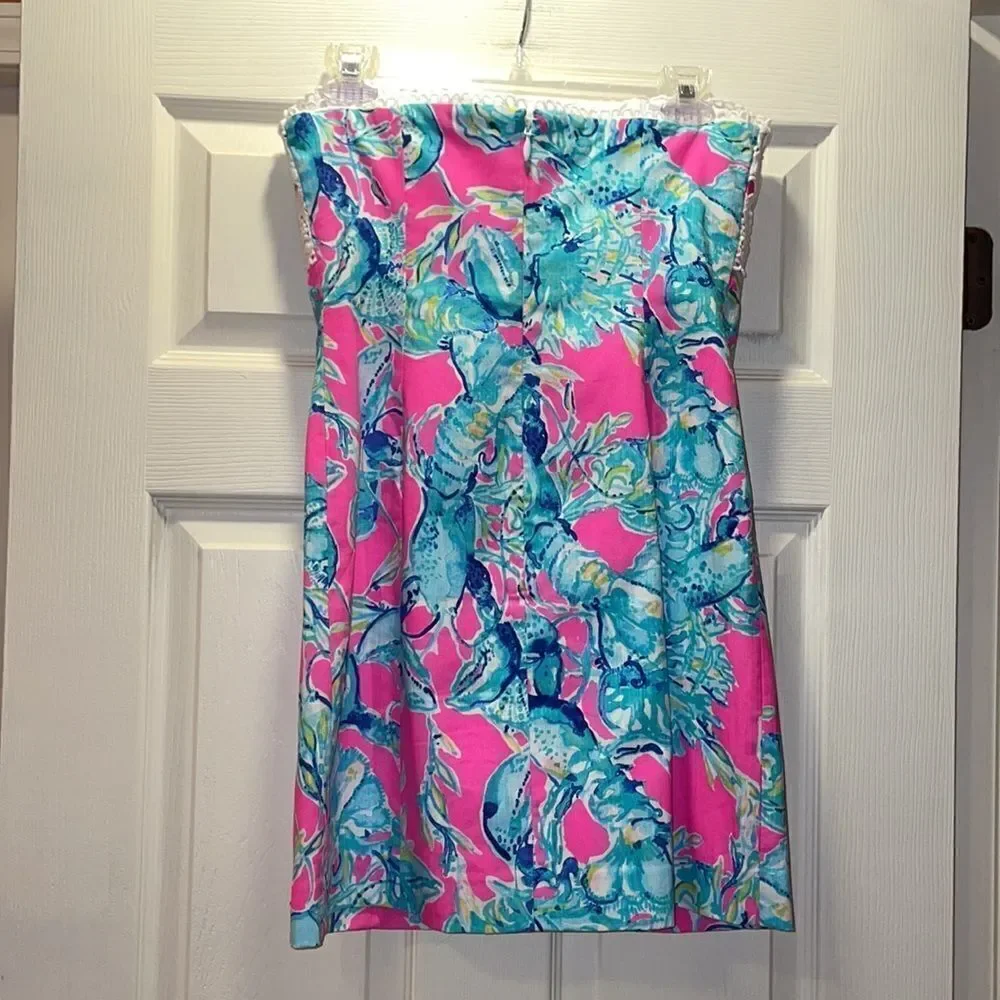 Lilly Pulitzer Brynn Lobsters in Love Dress - Picture 7 of 7